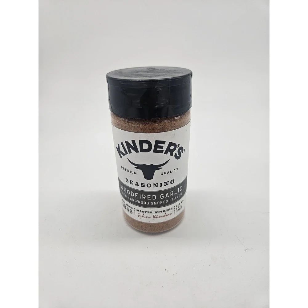 Kinder's Woodfired Garlic Seasoning with Hardwood Smoked Flavors, 6 oz